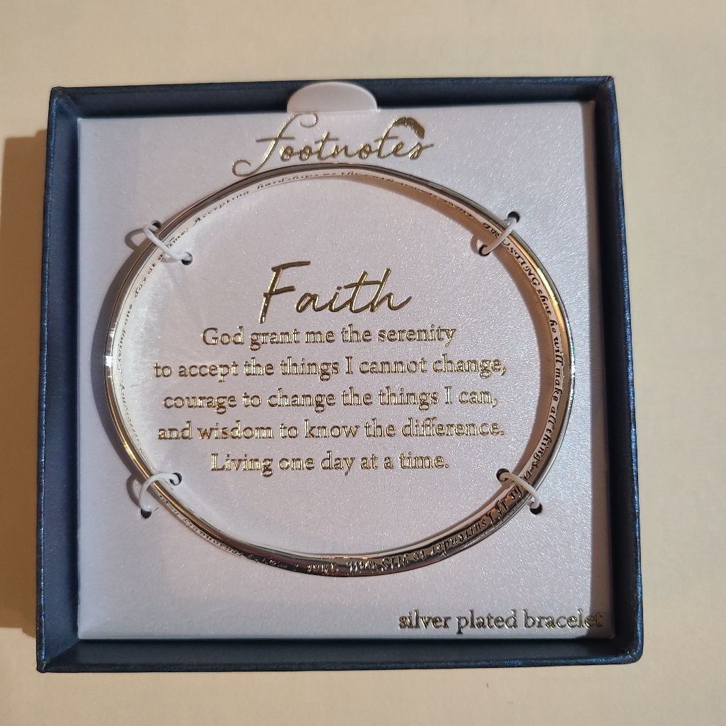 Faith Serenity Prayer Bracelet